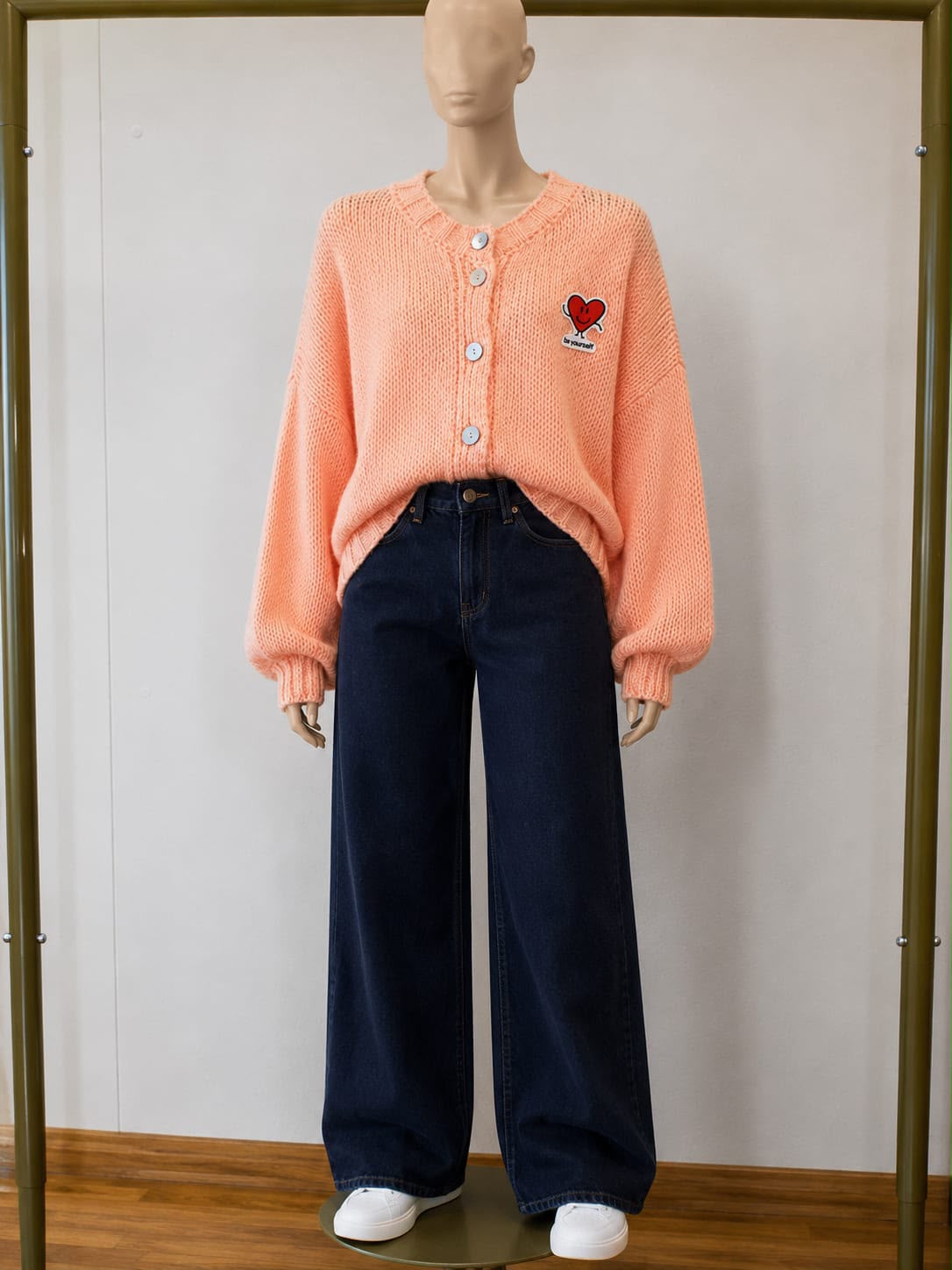 Cardigan mit Herzstick