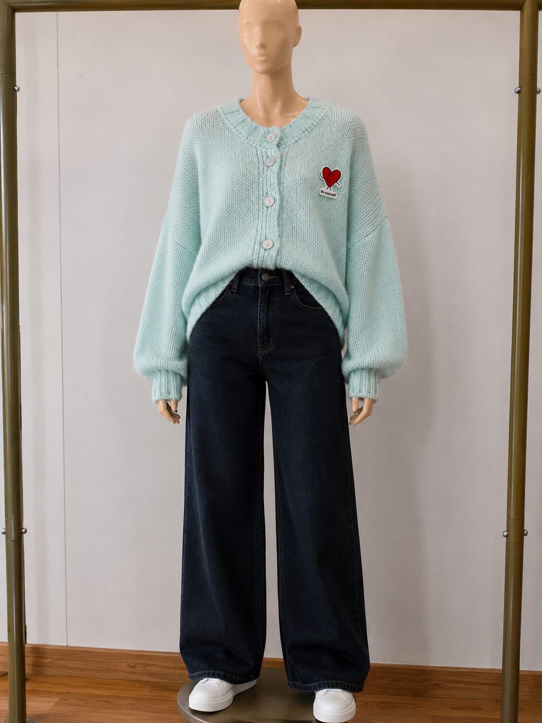Cardigan mit Herzstick