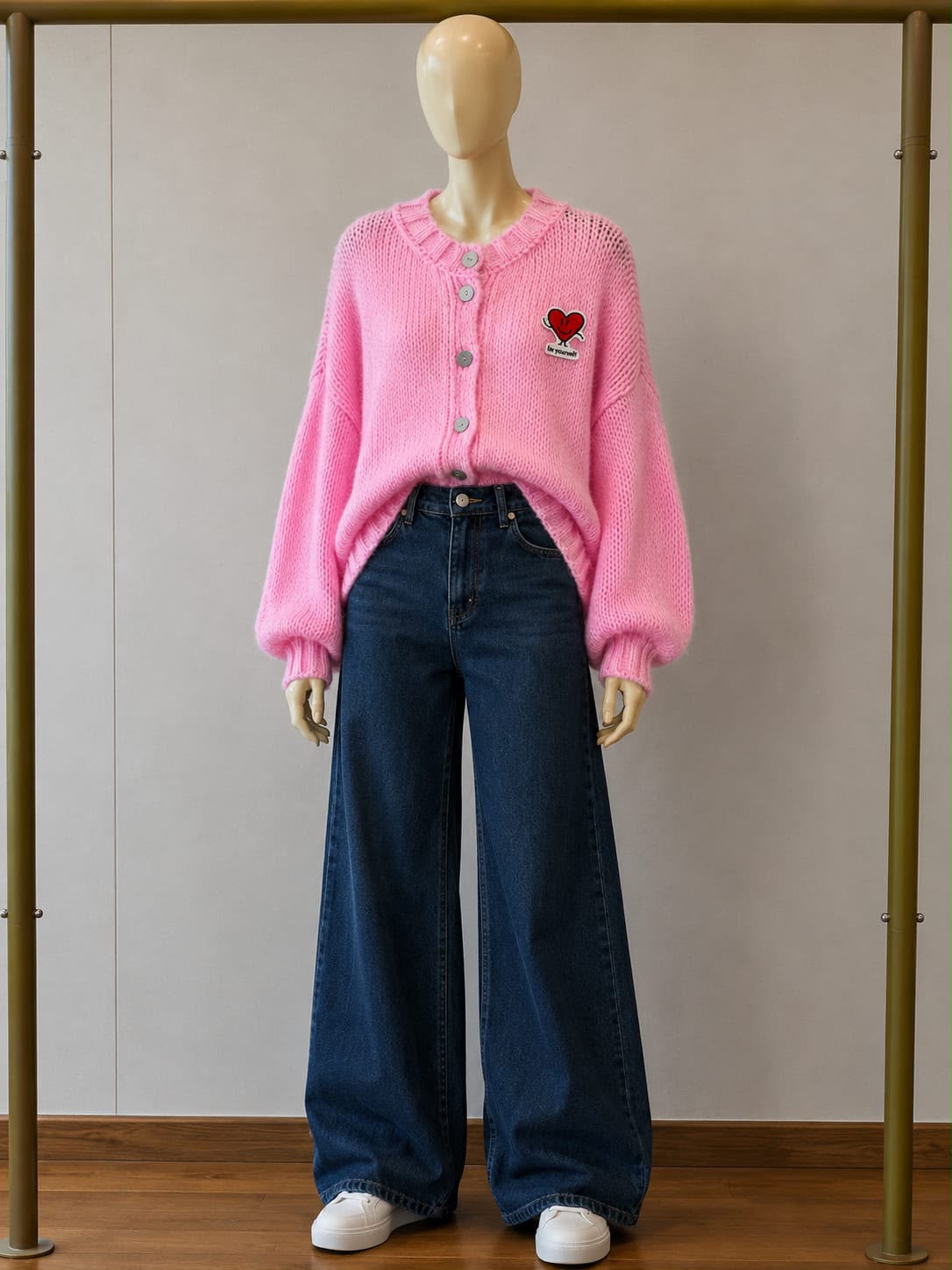 Cardigan mit Herzstick